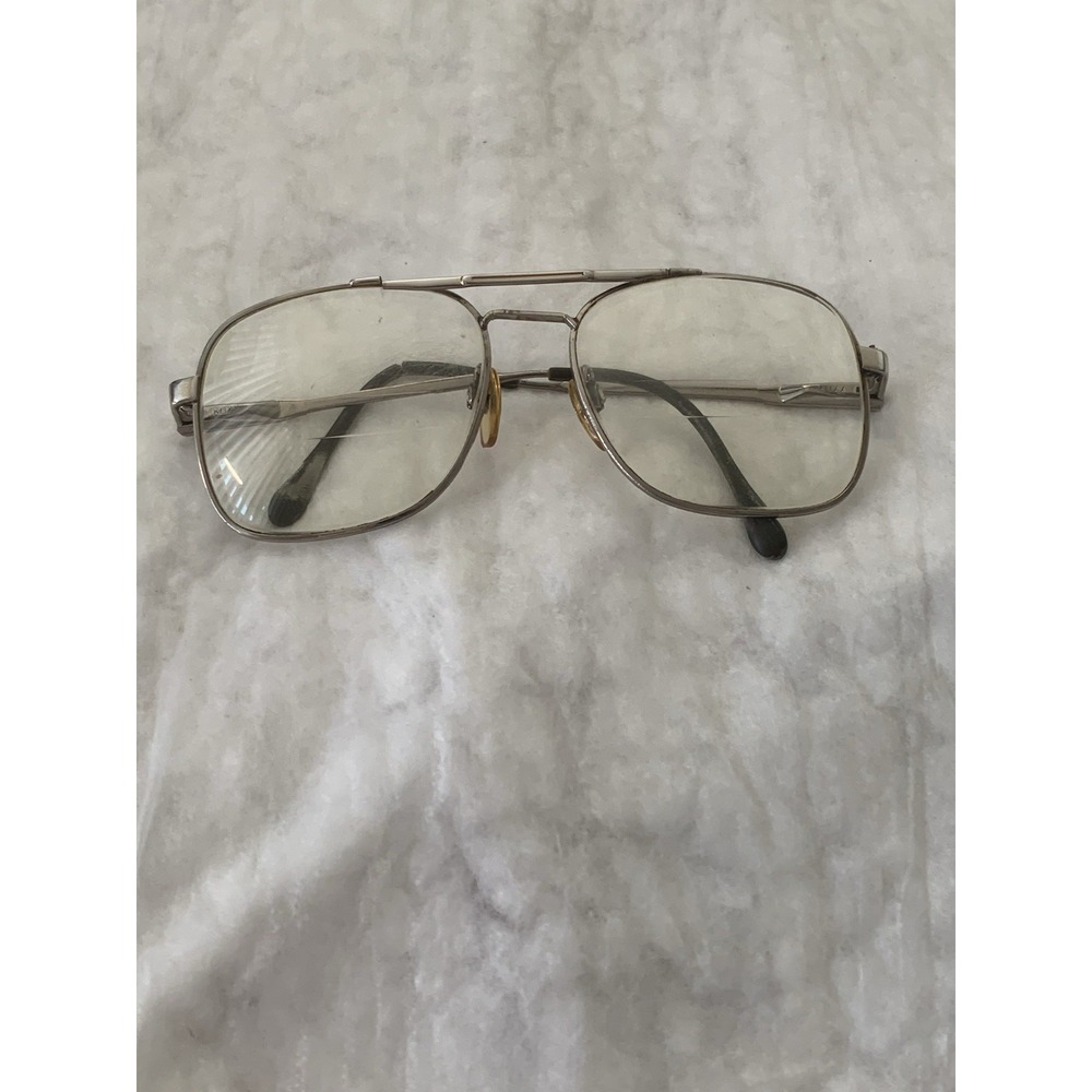 Luxottica Carlos NaturalGep Eyeglass Silver Klixx Italy - Frames Only